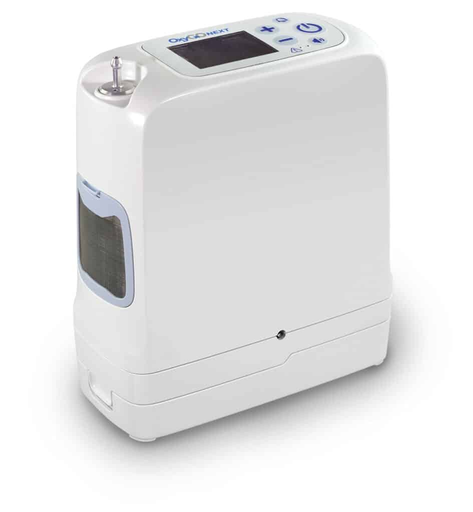 oxygo next portable oxygen concentrator top view