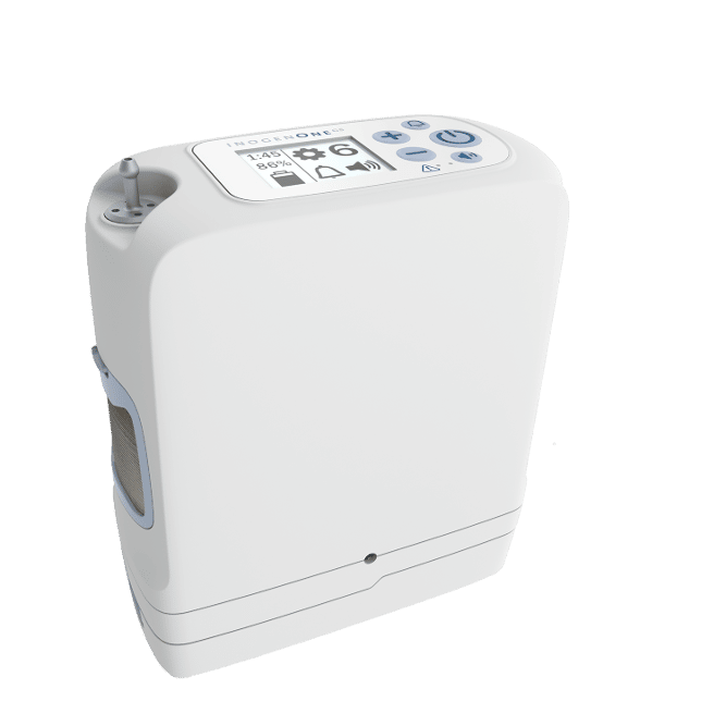 inogen g5 oxygen concentrator contral panel view